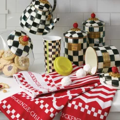 Room Accents|Kitchen Storage & Organization|MacKenzie-Childs Courtly Check Large Canister