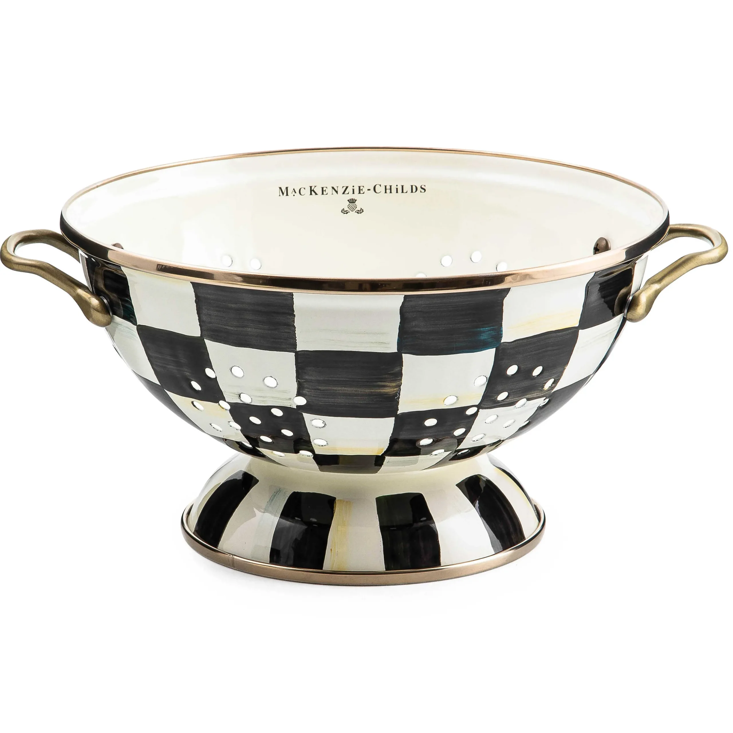 Kitchen Utensils & Tools|MacKenzie-Childs Courtly Check Large Colander