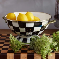 Kitchen Utensils & Tools|MacKenzie-Childs Courtly Check Large Colander