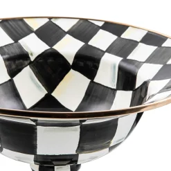 Serveware|MacKenzie-Childs Courtly Check Large Compote