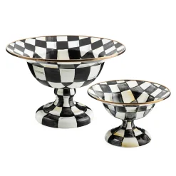 Serveware|MacKenzie-Childs Courtly Check Large Compote