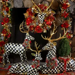 Holiday|Room Accents|MacKenzie-Childs Courtly Check Large Deer