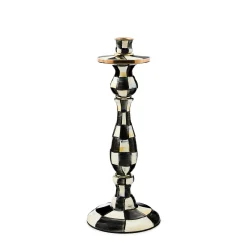 Candles & Fragrances|Table Accessories|MacKenzie-Childs Courtly Check Large Enamel Candlestick