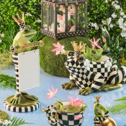 Outdoor|MacKenzie-Childs Courtly Check Large Flower Pot