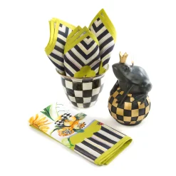 Outdoor|MacKenzie-Childs Courtly Check Large Flower Pot