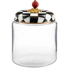 Room Accents|MacKenzie-Childs Courtly Check Large Kitchen Canister