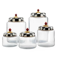 Room Accents|MacKenzie-Childs Courtly Check Large Kitchen Canister