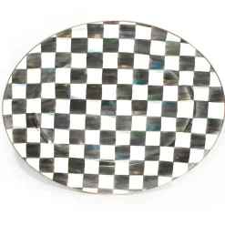 Bar Entertaining|Serveware|MacKenzie-Childs Courtly Check Large Oval Platter