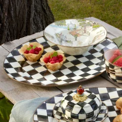 Bar Entertaining|Serveware|MacKenzie-Childs Courtly Check Large Oval Platter