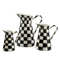 Bar Entertaining|Serveware|MacKenzie-Childs Courtly Check Large Practical Pitcher