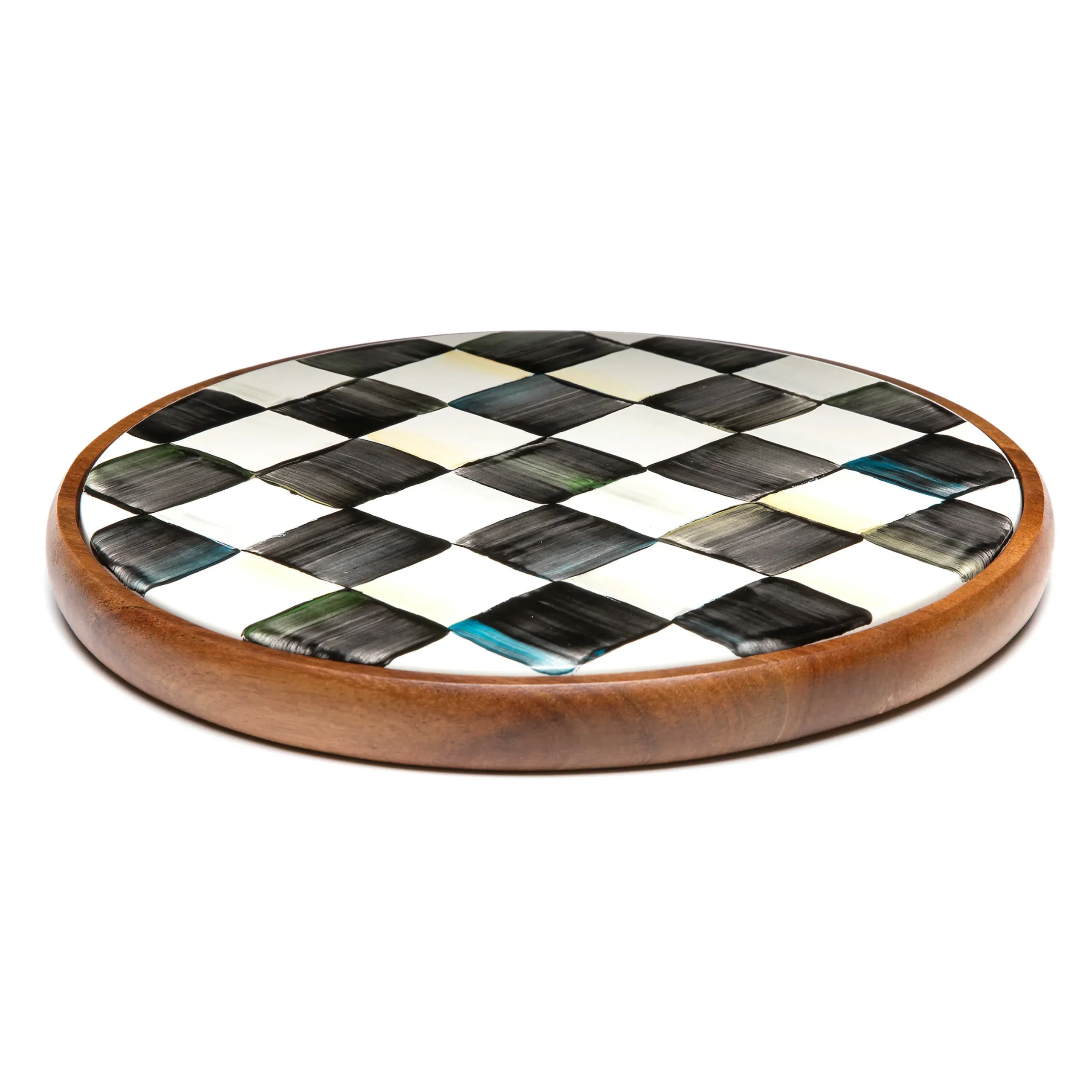 Kitchen Utensils & Tools|MacKenzie-Childs Courtly Check Large Trivet