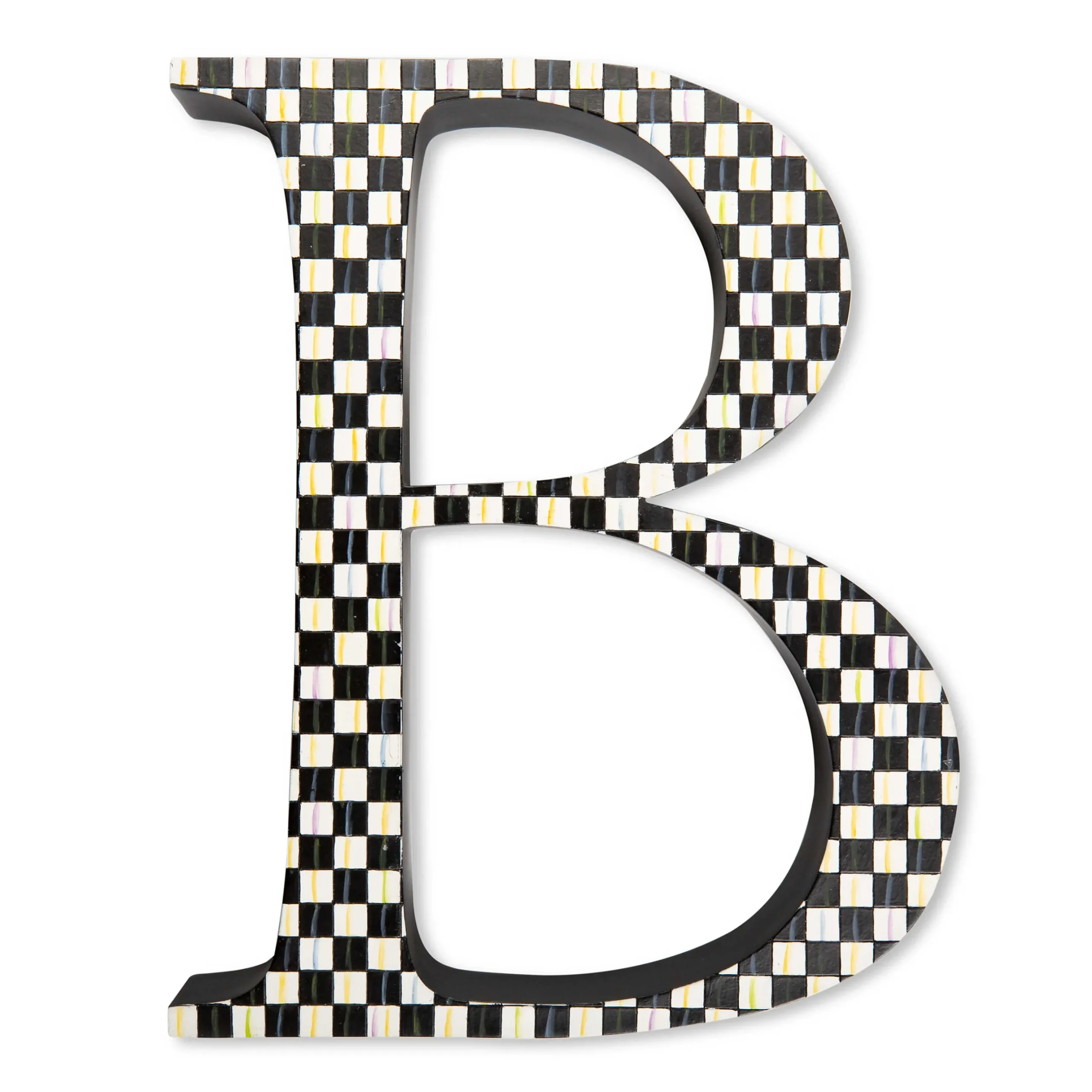 Room Accents|MacKenzie-Childs Courtly Check Letter - B