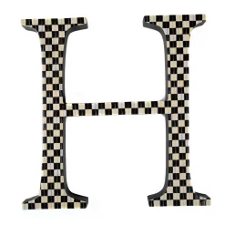 Room Accents|MacKenzie-Childs Courtly Check Letter - H
