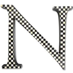 Room Accents|MacKenzie-Childs Courtly Check Letter - N