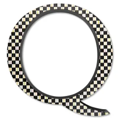Room Accents|MacKenzie-Childs Courtly Check Letter - Q