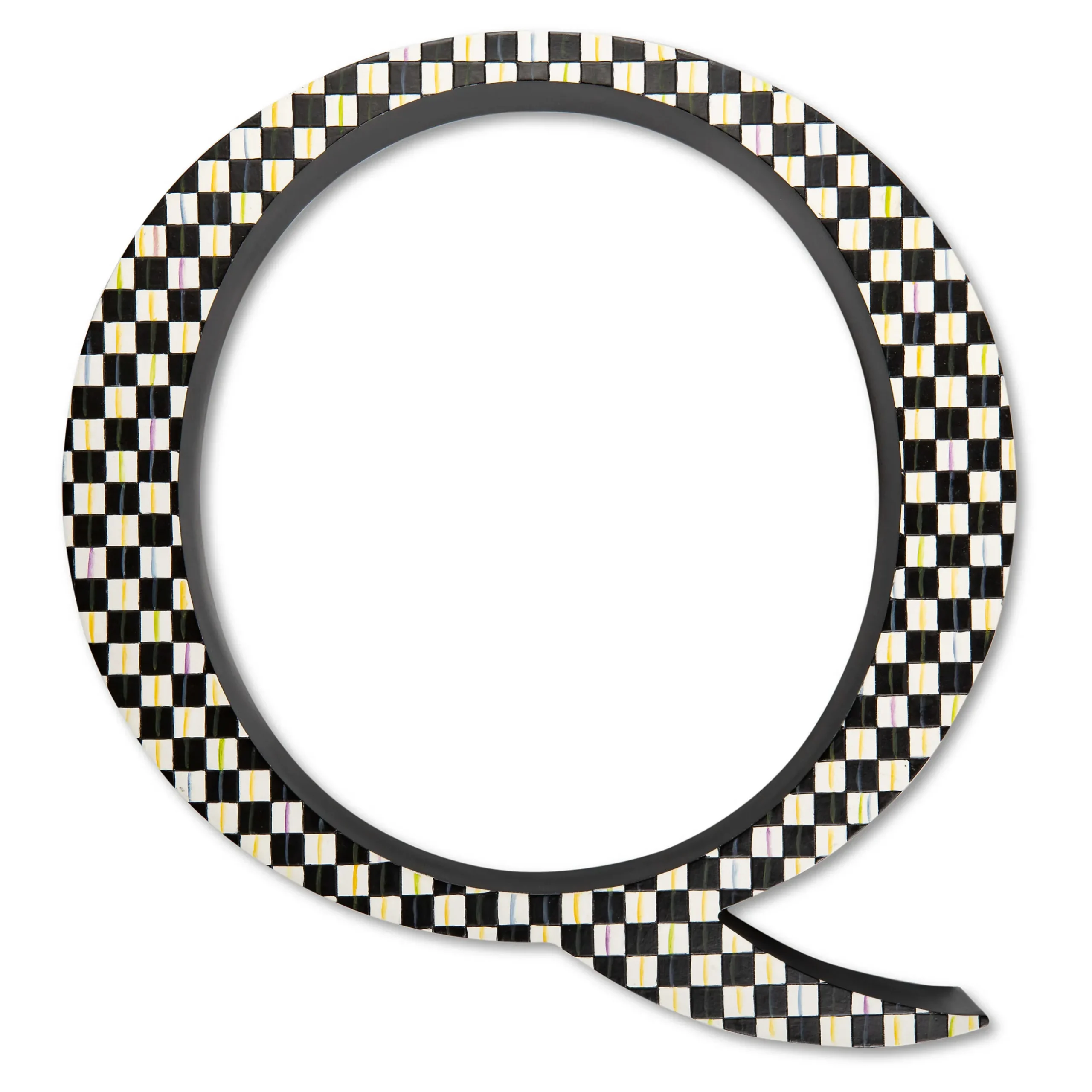 Room Accents|MacKenzie-Childs Courtly Check Letter - Q