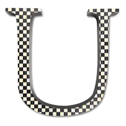 Room Accents|MacKenzie-Childs Courtly Check Letter - U