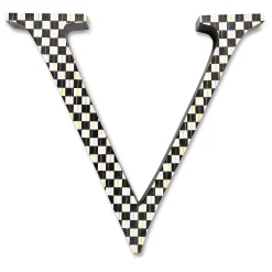 Room Accents|MacKenzie-Childs Courtly Check Letter - V