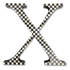 Room Accents|MacKenzie-Childs Courtly Check Letter - X