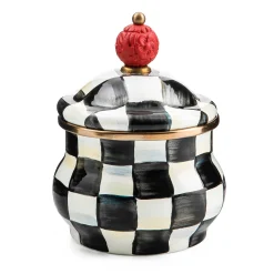 The Coffee Shop|Serveware|MacKenzie-Childs Courtly Check Lidded Sugar Bowl