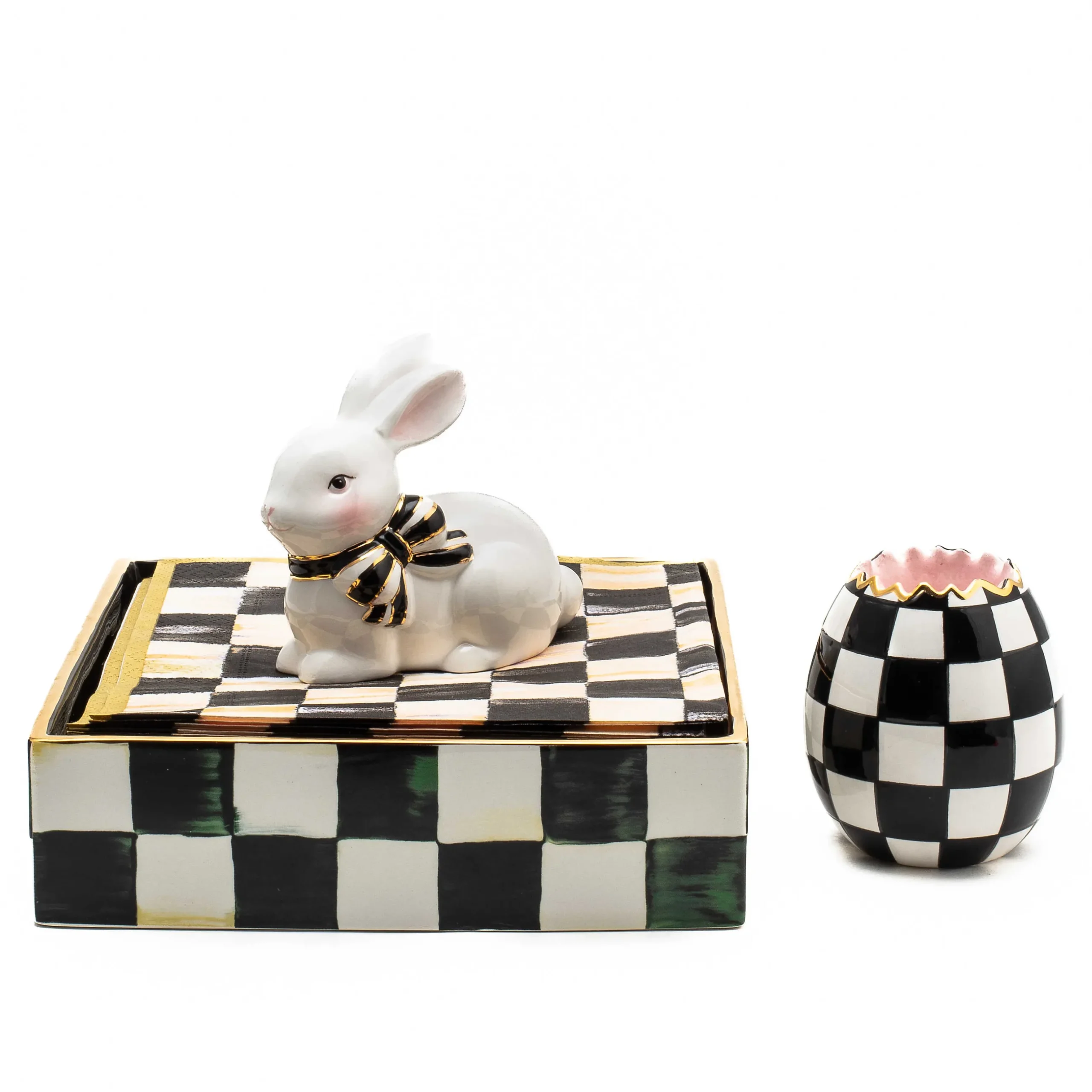 Table Accessories|Serveware|MacKenzie-Childs Courtly Check Luncheon Napkin Holder