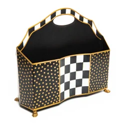 Room Accents|MacKenzie-Childs Courtly Check Magazine Holder
