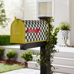 The Fall Shop|Outdoor|MacKenzie-Childs Courtly Check Mailbox