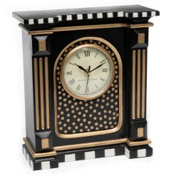 Room Accents|MacKenzie-Childs Courtly Check Mantel Clock