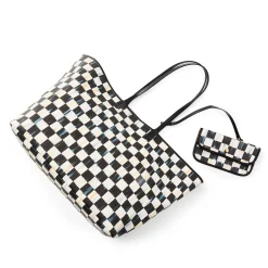 Accessories|MacKenzie-Childs Courtly Check Marche Large Tote