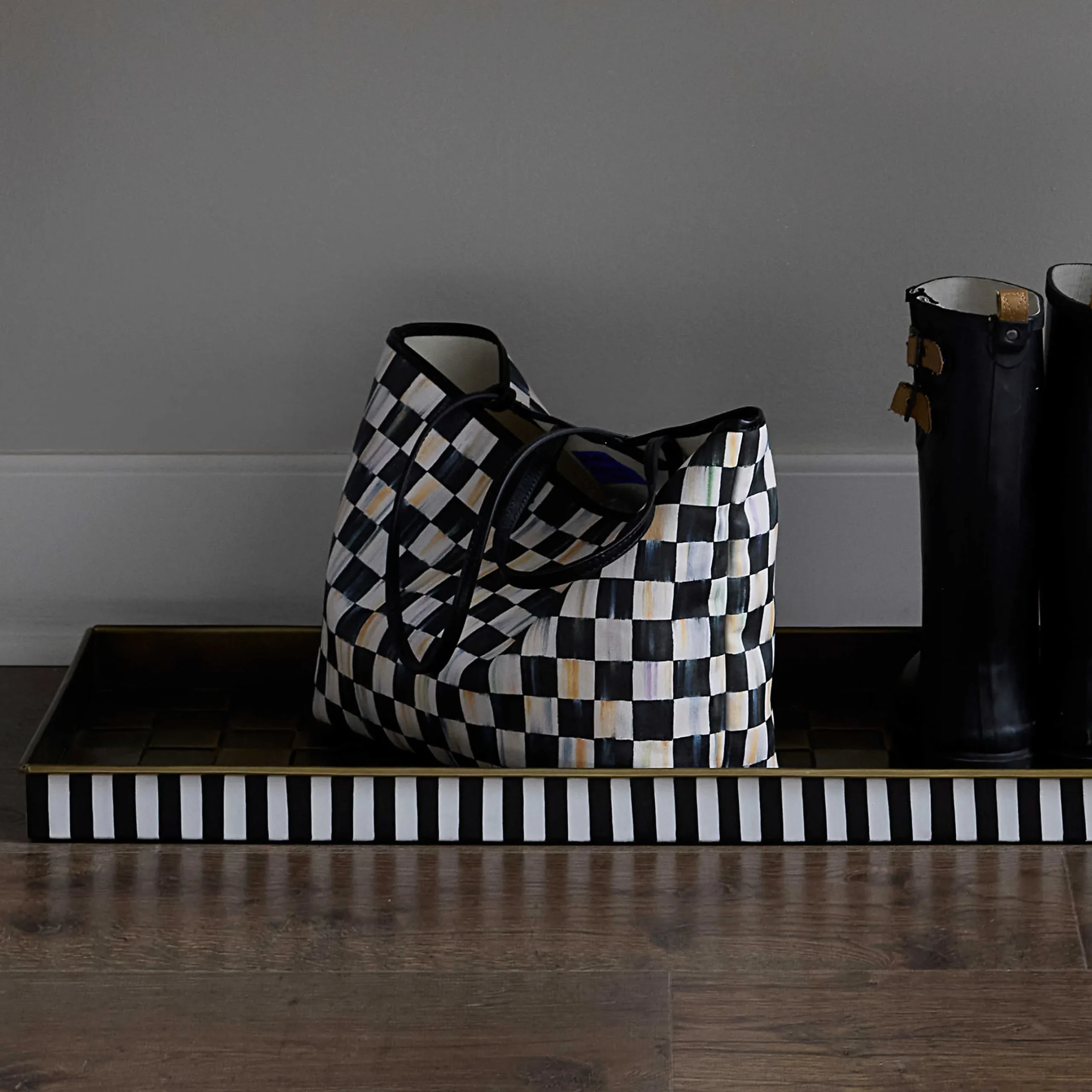 Accessories|MacKenzie-Childs Courtly Check Marche Medium Tote