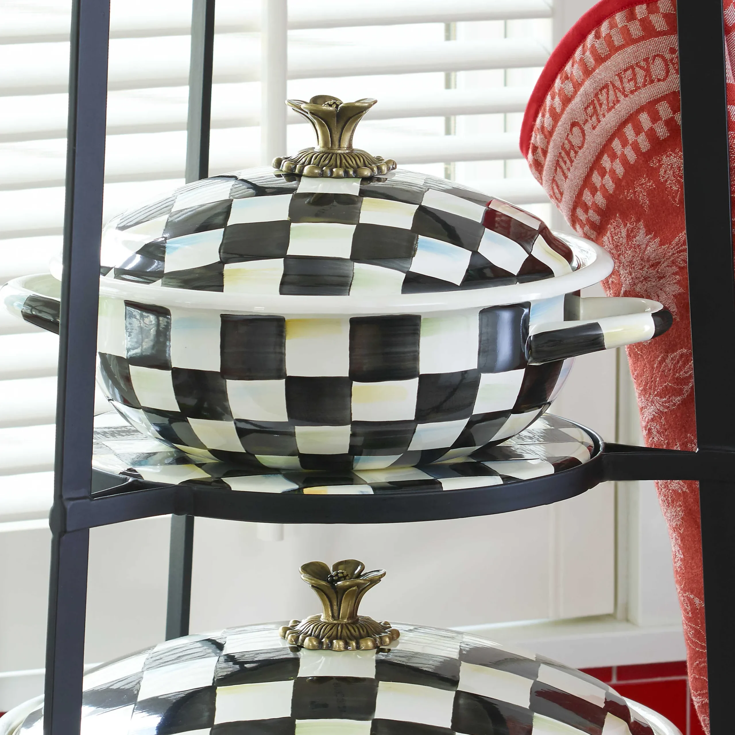 Cookware & Bakeware|MacKenzie-Childs Courtly Check Medium Casserbole