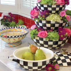 Cookware & Bakeware|MacKenzie-Childs Courtly Check Medium Casserbole
