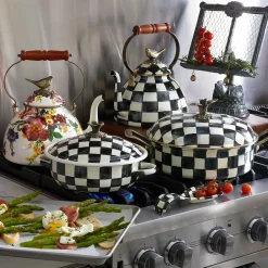Cookware & Bakeware|MacKenzie-Childs Courtly Check Medium Casserbole
