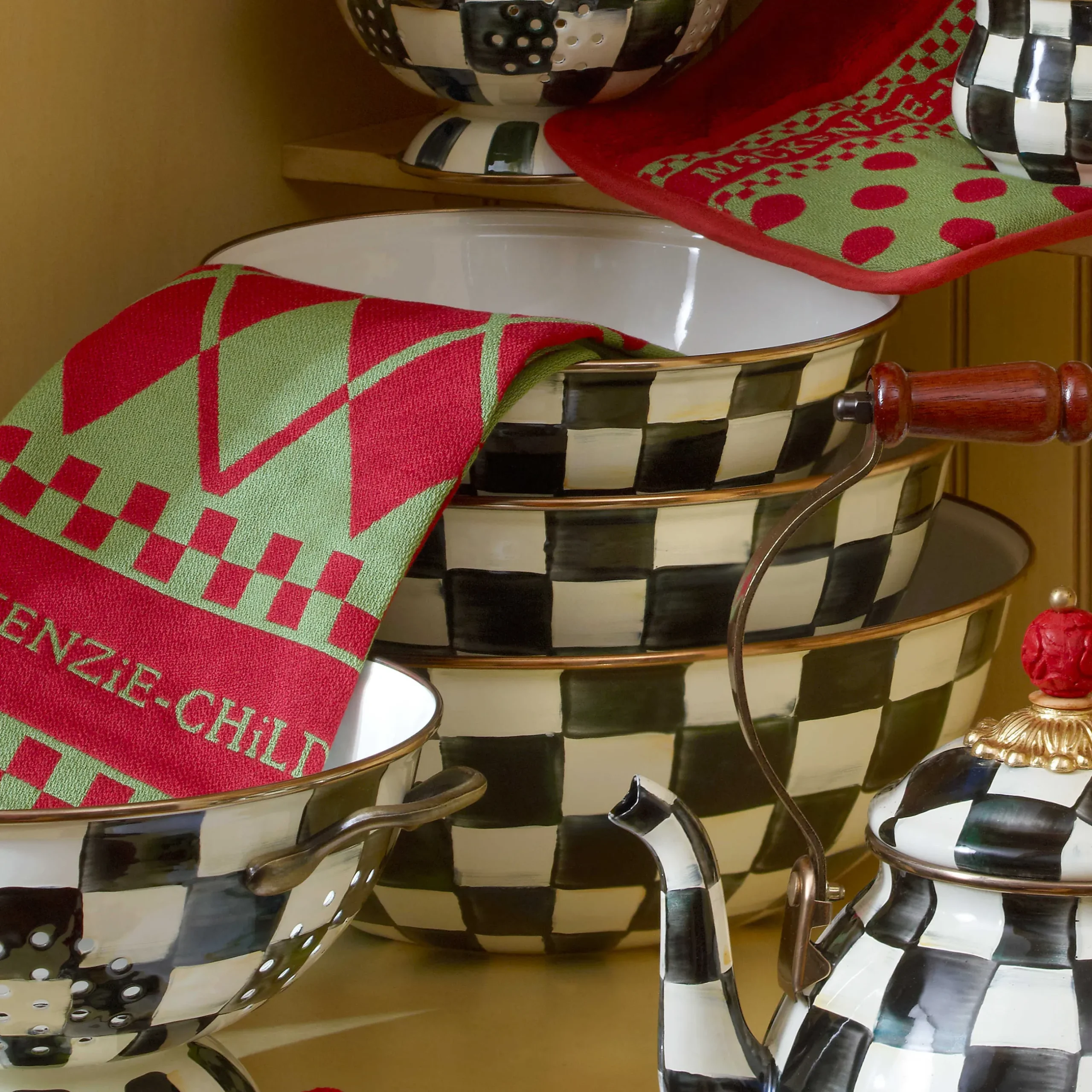 Serveware|MacKenzie-Childs Courtly Check Medium Everyday Bowl