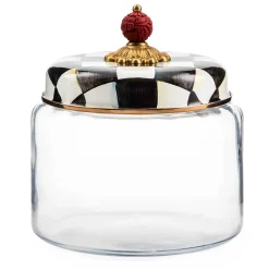 Room Accents|MacKenzie-Childs Courtly Check Medium Kitchen Canister