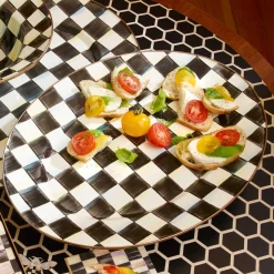 Bar Entertaining|Serveware|MacKenzie-Childs Courtly Check Medium Oval Platter