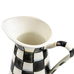 Bar Entertaining|Serveware|MacKenzie-Childs Courtly Check Medium Practical Pitcher