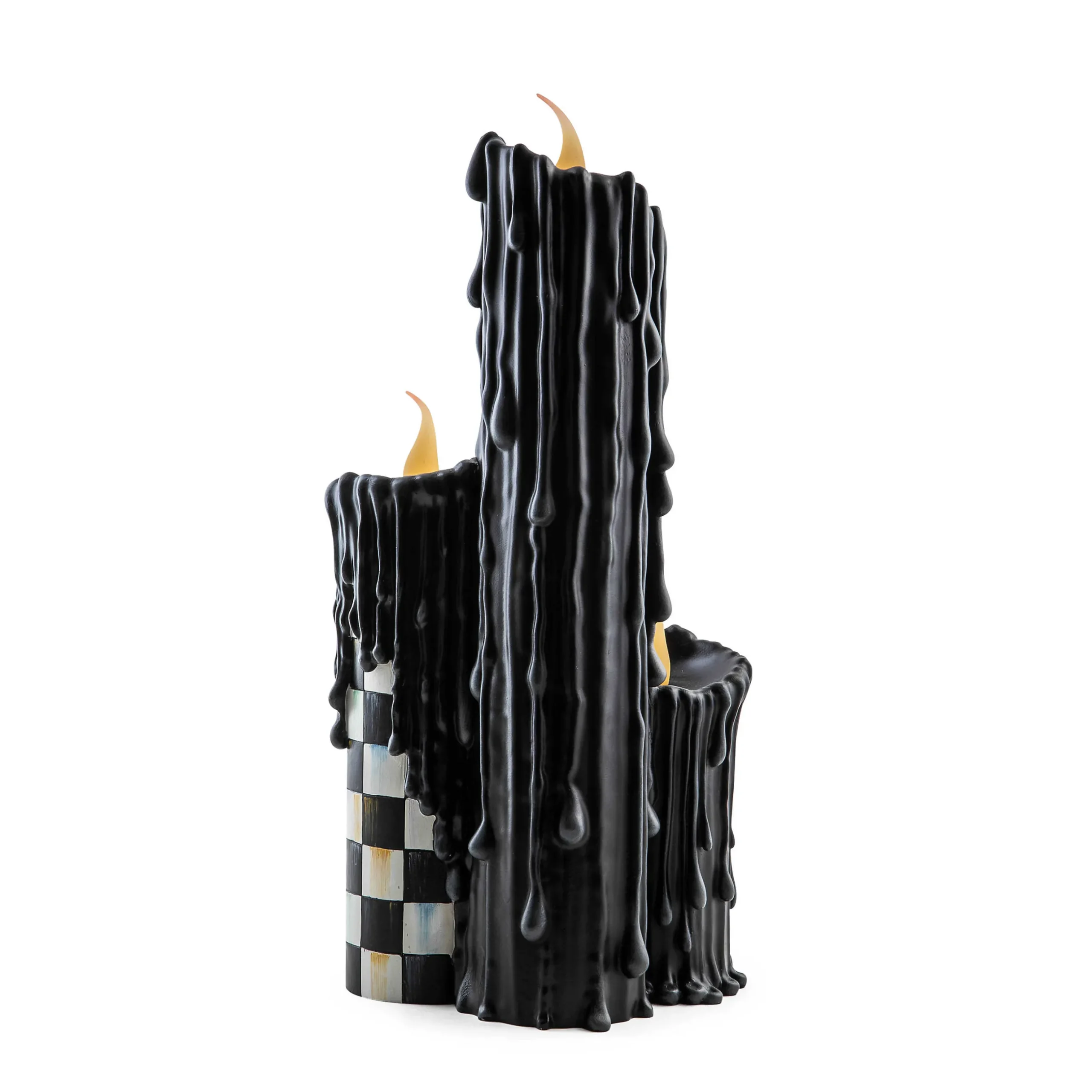 The Halloween Shop|Candles & Fragrances|MacKenzie-Childs Courtly Check Melting Candle Cluster