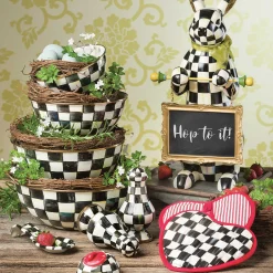 Easter|Spring|MacKenzie-Childs Courtly Check Menu Rabbit