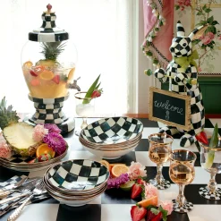 Easter|Spring|MacKenzie-Childs Courtly Check Menu Rabbit