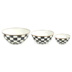 Kitchen & Dining Sets|Serveware|MacKenzie-Childs Courtly Check Mixing Bowls, Set of 3