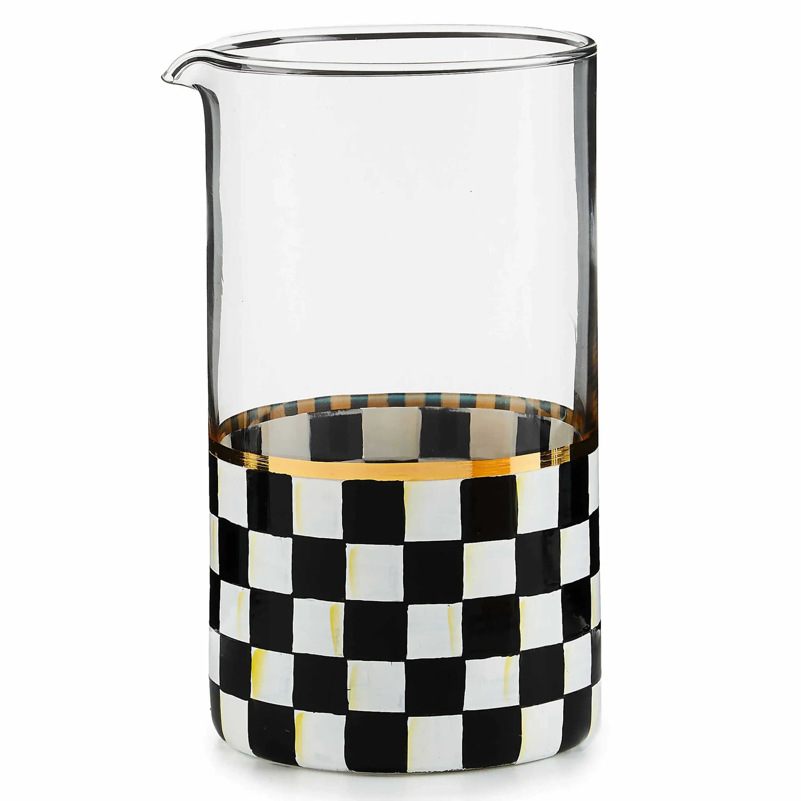 Fall Entertaining|Bar Entertaining|MacKenzie-Childs Courtly Check Mixing Glass