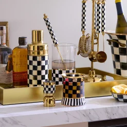 Fall Entertaining|Bar Entertaining|MacKenzie-Childs Courtly Check Mixing Glass