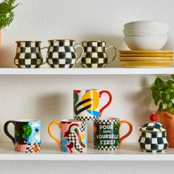The Coffee Shop|Fall Entertaining|MacKenzie-Childs Courtly Check Mug
