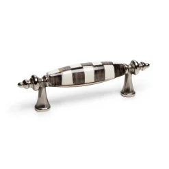 Finishing Touches|Room Accents|MacKenzie-Childs Courtly Check Nickel Drawer Pull