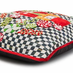 Pillows, Throws, & Cushions|MacKenzie-Childs Courtly Check Nutcracker Throw Pillow