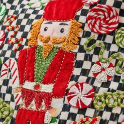 Pillows, Throws, & Cushions|MacKenzie-Childs Courtly Check Nutcracker Throw Pillow