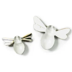 Spring|Outdoor|MacKenzie-Childs Courtly Check Outdoor Bee Wall Decor, Set of 2