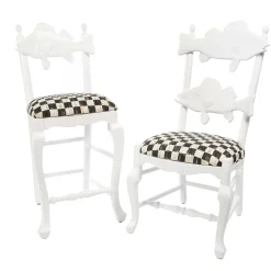 Outdoor|Spring|MacKenzie-Childs Courtly Check Outdoor Fish Chair