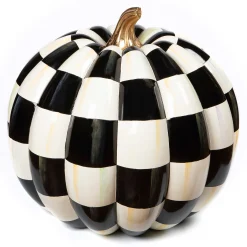 The Halloween Shop|The Fall Shop|MacKenzie-Childs Courtly Check Outdoor Pumpkin